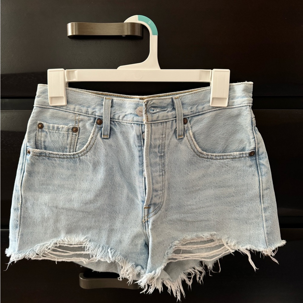Levis Premium High Rise Jean Shorts